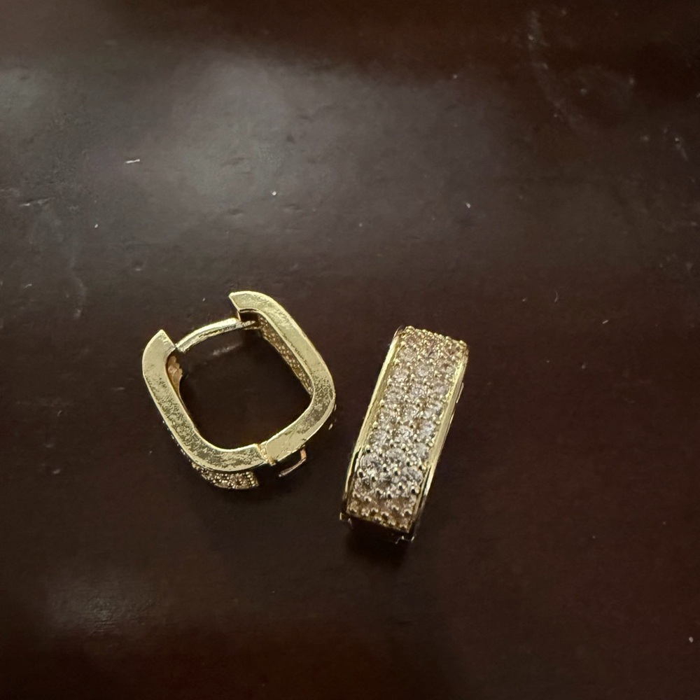 Elegant Gold and Silver Hoop Earrings